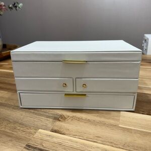 A New Day Three Drawer Side Swivel Jewelry Organizer